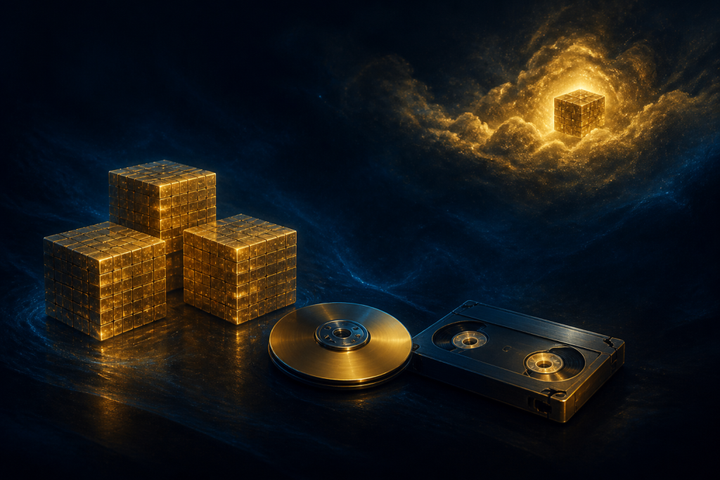 Three-two-one backup cubes disk tape and cloud